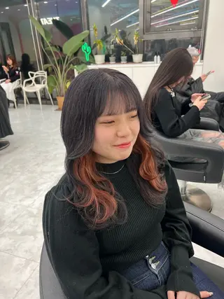 セミロング カラー 💖札幌カラー 指名No.1💖玲奈のヘアスタイル