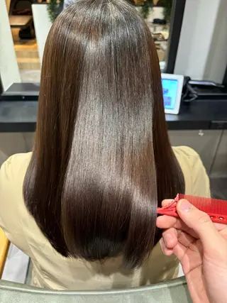 ミディアム ✨似合わせボブ✨ 縮毛矯正のヘアスタイル