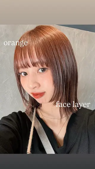 ショート カラー ヘアアレンジ 🌱ボブ/レイヤー/ ベージュ/あやみ✨のヘアスタイル