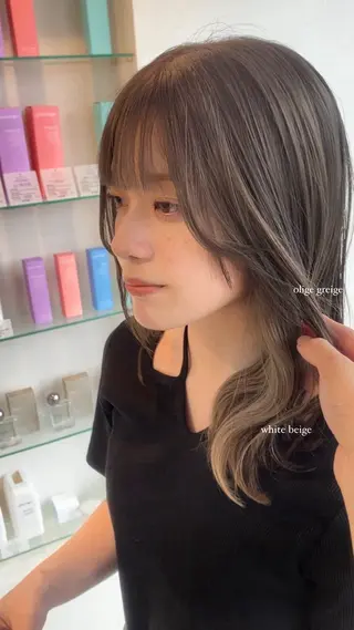 ミディアム カラー aimee 北垣 愛夏のヘアスタイル