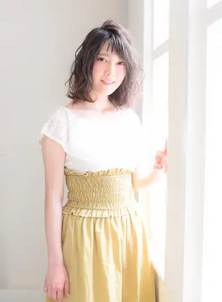 ミディアム カラー 髪質改善/縮毛矯正 /青山 早希🐾のヘアスタイル