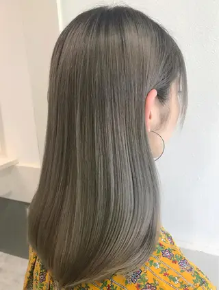 セミロング カラー GiseL天神カラー 髪質改善/ブリーチのヘアスタイル