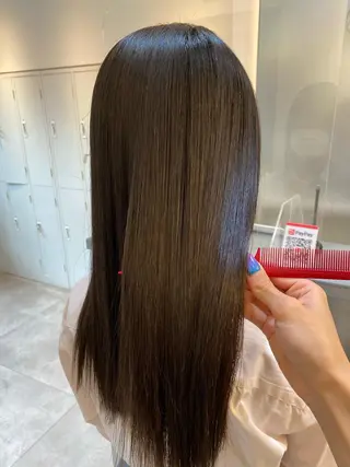 ロング カラー 中村 かおりのヘアスタイル
