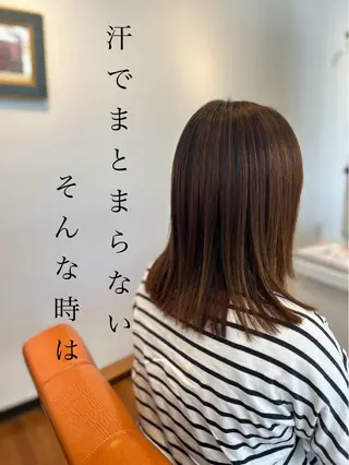 セミロング ナチュラルオーブン 大村店🍀深松孝枝のヘアスタイル