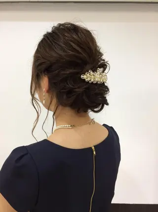 ロング カラー ヘアアレンジ ハイトーン Arphyのヘアスタイル