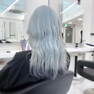 セミロング カラー ウルフ&レイヤー特化 まとまる美髪矯正のヘアスタイル