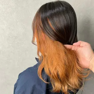 セミロング カラー パーマ ヘアアレンジ メンズ キッズ ネイル マツエク・マツパ アイブロウ mona/ ストレートスタイル✨のヘアスタイル