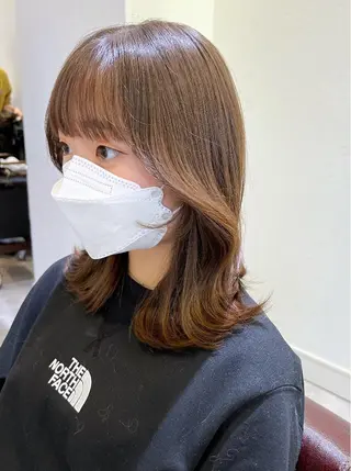 セミロング カラー 韓国ヘア×髪質改善 /yoshikaのヘアスタイル
