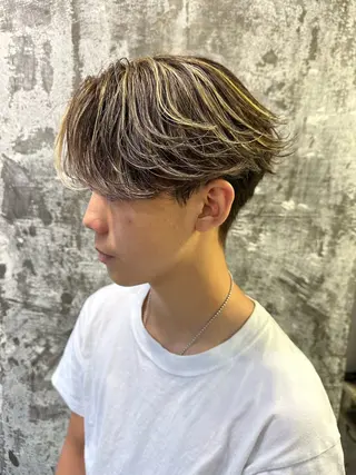 カラー メンズ 【pia】 江田岳斗のヘアスタイル