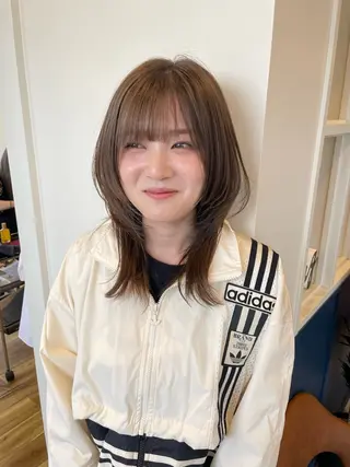 ロング カラー 田島 仁美のヘアスタイル