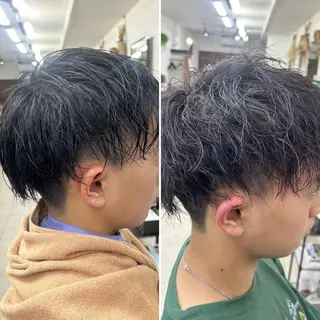パーマ メンズ ダブルスキルエクステ /羽エクステ白石宇由のヘアスタイル