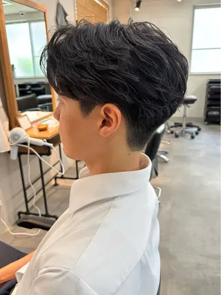 パーマ メンズ 保立/フェザーパーマ /メンズカット千葉のヘアスタイル