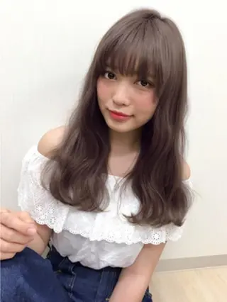ロング カラー 遠藤 眞実のヘアスタイル