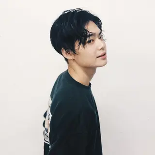ショート カラー パーマ メンズ mayu🤍 透明感カラーのヘアスタイル