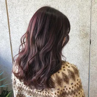 セミロング カラー 植田 彩のヘアスタイル