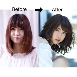ミディアム カラー 【 DIPTH 】 代表コウキ🥇のヘアスタイル