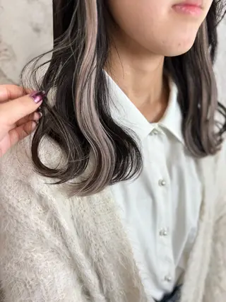 セミロング ️韓国ヘア／レイヤー カットYūka❤️のヘアスタイル