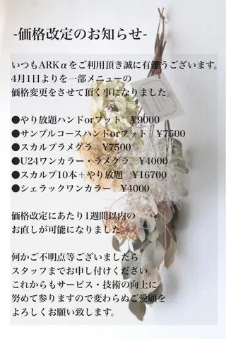 ネイル ARKα Nishiのネイルデザイン