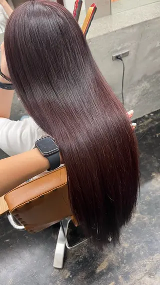 ロング カラー ミディアムレイヤー/ 艶カラー🎀　emiのヘアスタイル