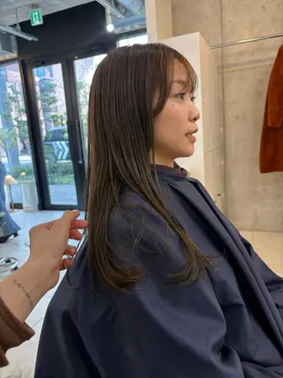 ロング カラー eri kinjoのヘアスタイル