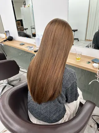 セミロング カラー ブリーチなし/レイヤ ー特化🌈Tommyのヘアスタイル