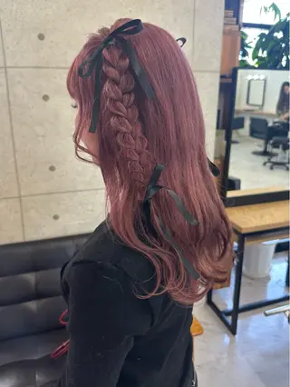 ロング カラー ヘアセット🎀透明感 カラーHiROEのヘアスタイル