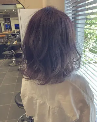 ミディアム カラー はまべ です☆のヘアスタイル