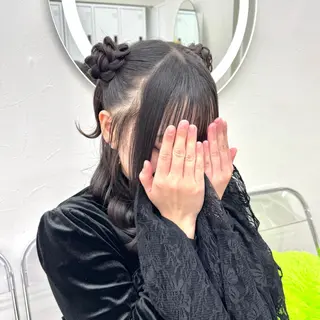 ロング ヘアアレンジ ヘアメ🎀推しカラー 🥣横浜/しほ🧸のヘアスタイル