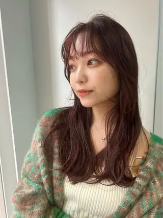 ロング カラー 谷町/Le'a /竹原しおなのヘアスタイル