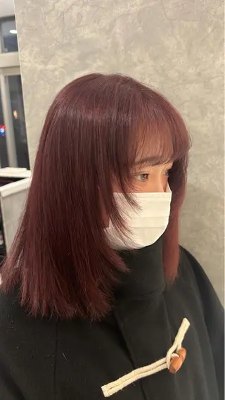 セミロング 中嶋 彩乃のヘアスタイル