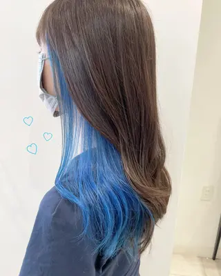 セミロング カラー 新宿駅近♡個室 ♡関口三都季🌜のヘアスタイル