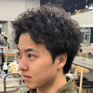 ショート パーマ ヘアアレンジ メンズ fifth 石川 凪のヘアスタイル