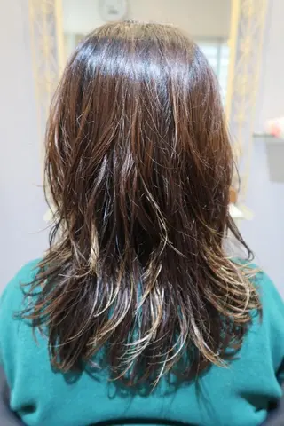 ミディアム パーマ tenny調布 いしまつのヘアスタイル