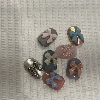 ネイル パラあり！フィルイン 美フォルムのネイルデザイン