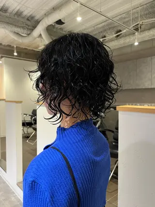 ショート パーマ 桃果 momokaのヘアスタイル