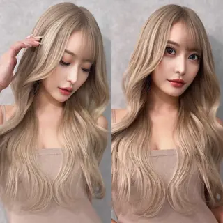 ロング ブリーチ/ハイトーン LOWRL【ロウル】のヘアスタイル