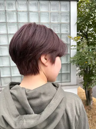 ショート カラー ⟡.·mamiya 縮毛矯正/ヘアセットのヘアスタイル