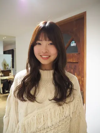 ロング nishihama nanaのヘアスタイル