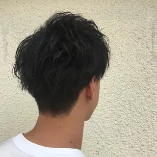 ショート カラー パーマ メンズ ニュアンスパーマ/ レイヤー/茶屋町のヘアスタイル