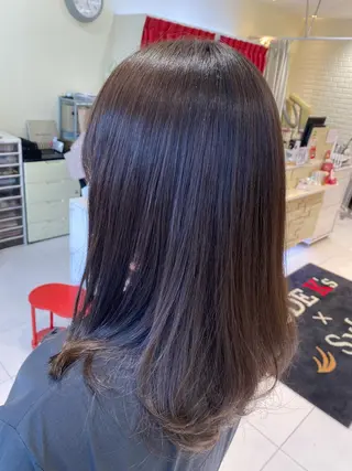 セミロング カラー 岡田詩織 MODE Ks松原店のヘアスタイル
