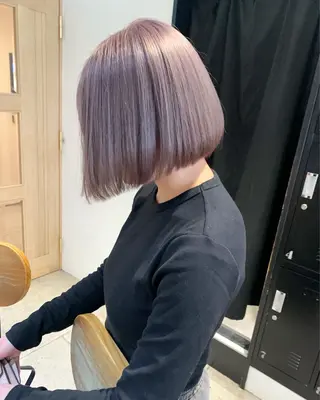 ショート カラー ヘアアレンジ Himawari♡ 柔らかいカラーのヘアスタイル