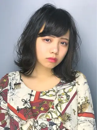 ミディアム カラー 縮毛矯正×髪質改善 店長　DAITOのヘアスタイル