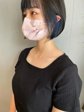 ミディアム カラー 東 みのりのヘアスタイル