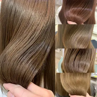 セミロング カラー 【髪質改善】 美髪/久岡徹也のヘアスタイル