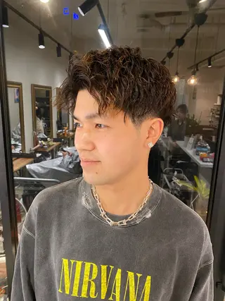 パーマ メンズ メンズパーマ/鈴木 雅也/メンズカットのヘアスタイル