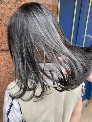 セミロング カラー ヘアアレンジ TOPSTYLIST 🇬🇧JIMMYのヘアスタイル