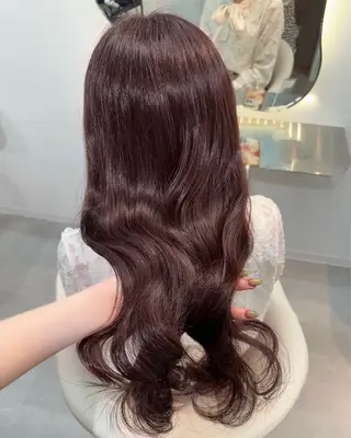 ロング カラー Rio🎀ブリーチ なし透明感♡顔周り♡のヘアスタイル