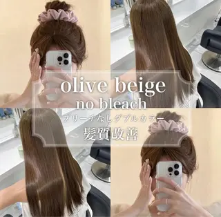 カラー 🤍ブリーチなし ブラウンhimi🤍のヘアスタイル