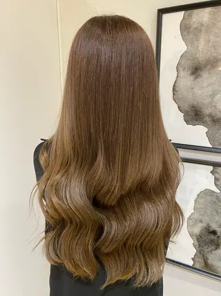 ロング カラー nailist mana𖤐´-のネイルデザイン