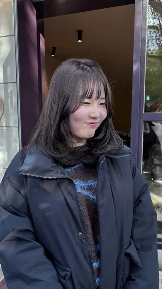 ミディアム やまぐち もえかのヘアスタイル